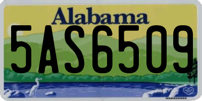 AL license plate 5AS6509