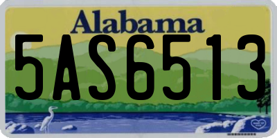 AL license plate 5AS6513