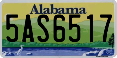 AL license plate 5AS6517