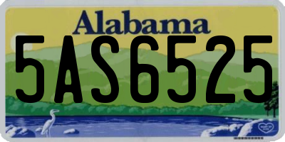 AL license plate 5AS6525