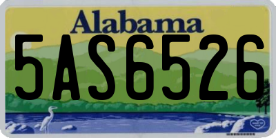 AL license plate 5AS6526