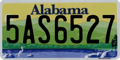 AL license plate 5AS6527