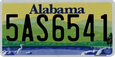AL license plate 5AS6541