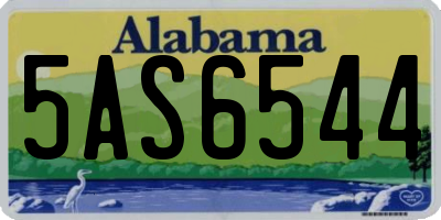 AL license plate 5AS6544