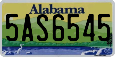 AL license plate 5AS6545