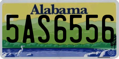 AL license plate 5AS6556