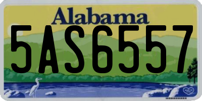 AL license plate 5AS6557