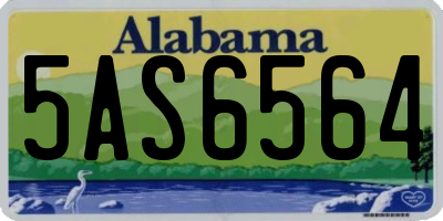 AL license plate 5AS6564