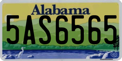 AL license plate 5AS6565