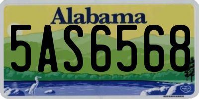 AL license plate 5AS6568