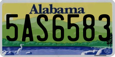 AL license plate 5AS6583
