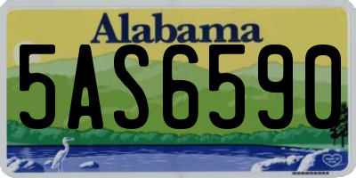 AL license plate 5AS6590