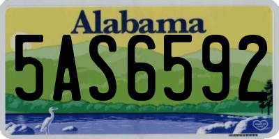 AL license plate 5AS6592