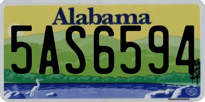 AL license plate 5AS6594