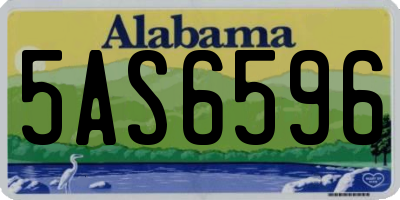 AL license plate 5AS6596