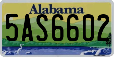 AL license plate 5AS6602