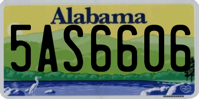 AL license plate 5AS6606