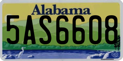 AL license plate 5AS6608