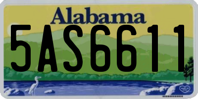 AL license plate 5AS6611