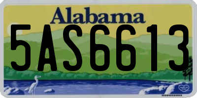 AL license plate 5AS6613