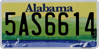 AL license plate 5AS6614