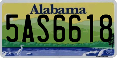 AL license plate 5AS6618