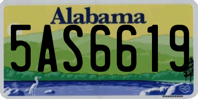 AL license plate 5AS6619