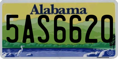 AL license plate 5AS6620