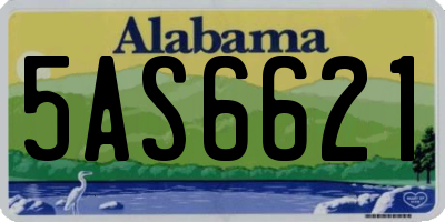 AL license plate 5AS6621