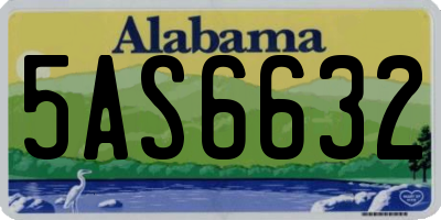AL license plate 5AS6632