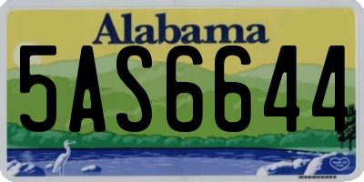 AL license plate 5AS6644