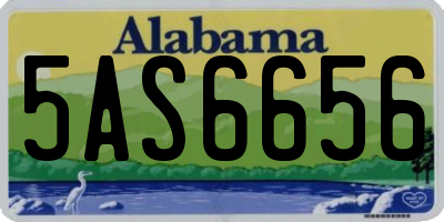 AL license plate 5AS6656