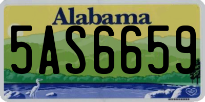 AL license plate 5AS6659