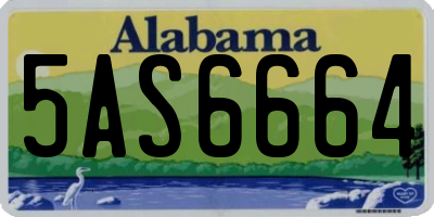 AL license plate 5AS6664