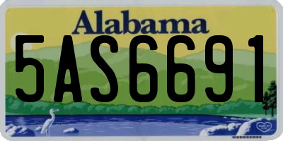 AL license plate 5AS6691