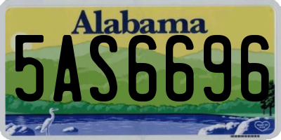 AL license plate 5AS6696