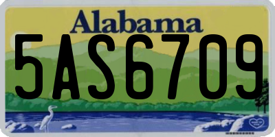 AL license plate 5AS6709