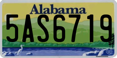 AL license plate 5AS6719