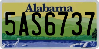 AL license plate 5AS6737