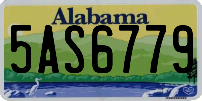 AL license plate 5AS6779