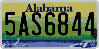AL license plate 5AS6844