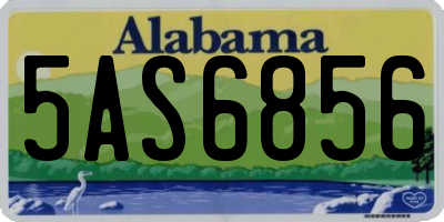 AL license plate 5AS6856