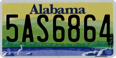 AL license plate 5AS6864