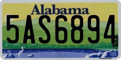 AL license plate 5AS6894