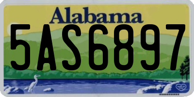 AL license plate 5AS6897