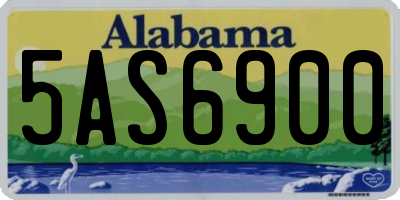 AL license plate 5AS6900