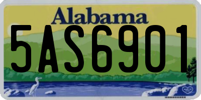 AL license plate 5AS6901