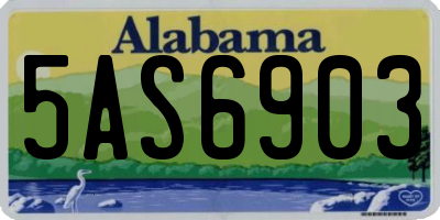 AL license plate 5AS6903