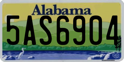 AL license plate 5AS6904