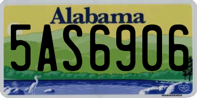 AL license plate 5AS6906